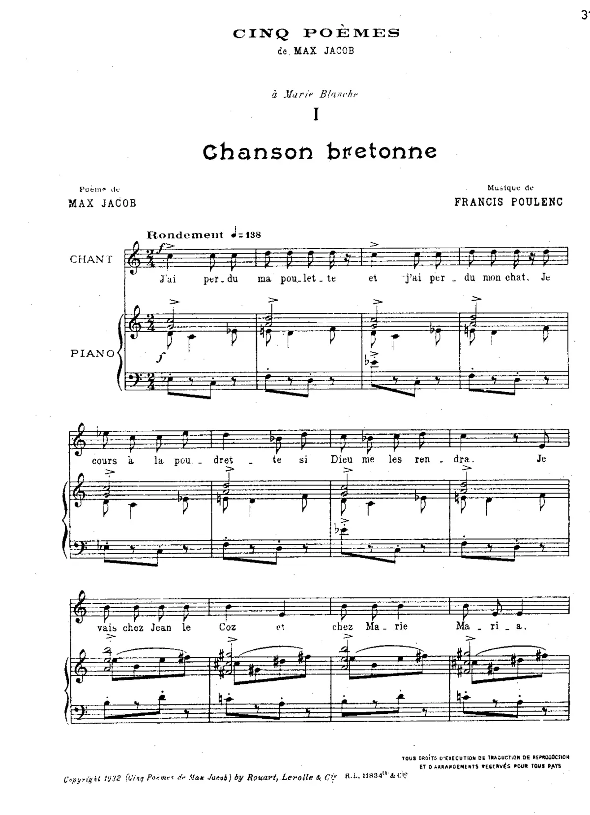 Cinq poèmes de Max Jacob - Page 1