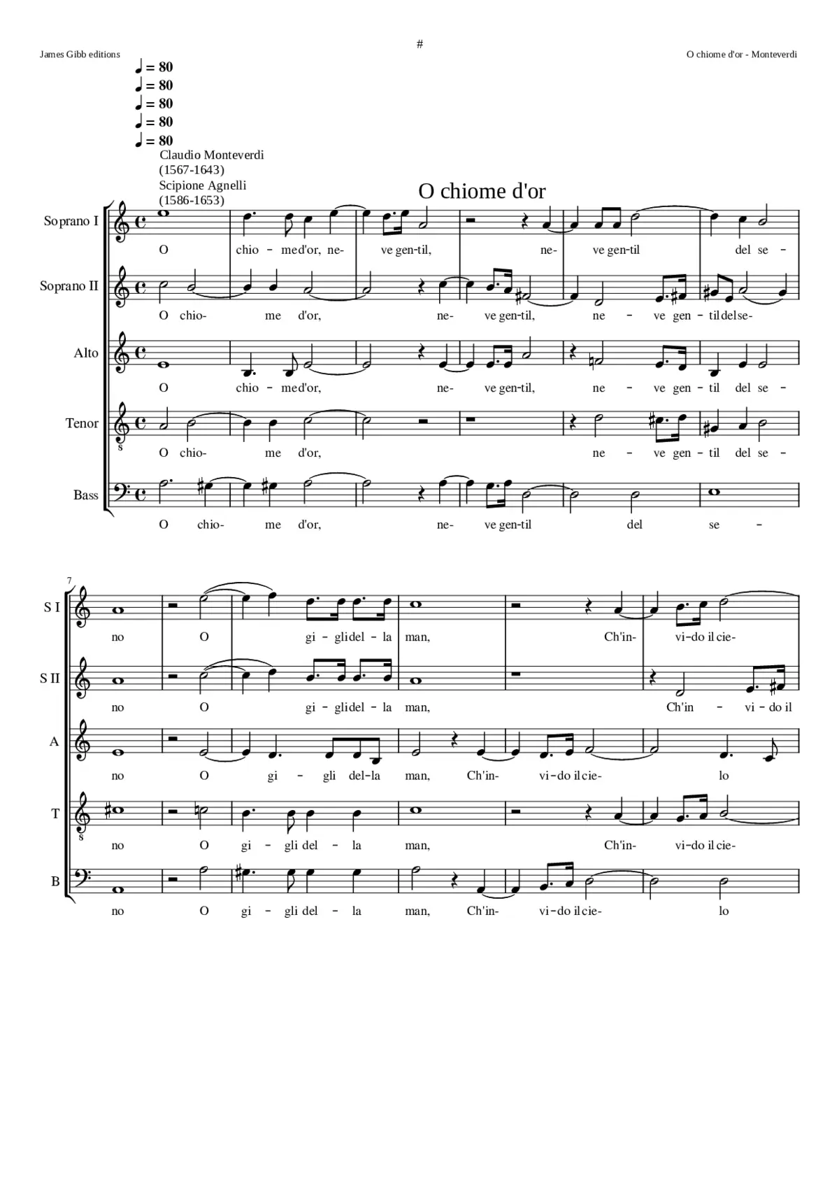 O chiome d'or - Page 1