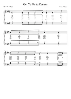 Oh get ye on to Canaan (Reid)