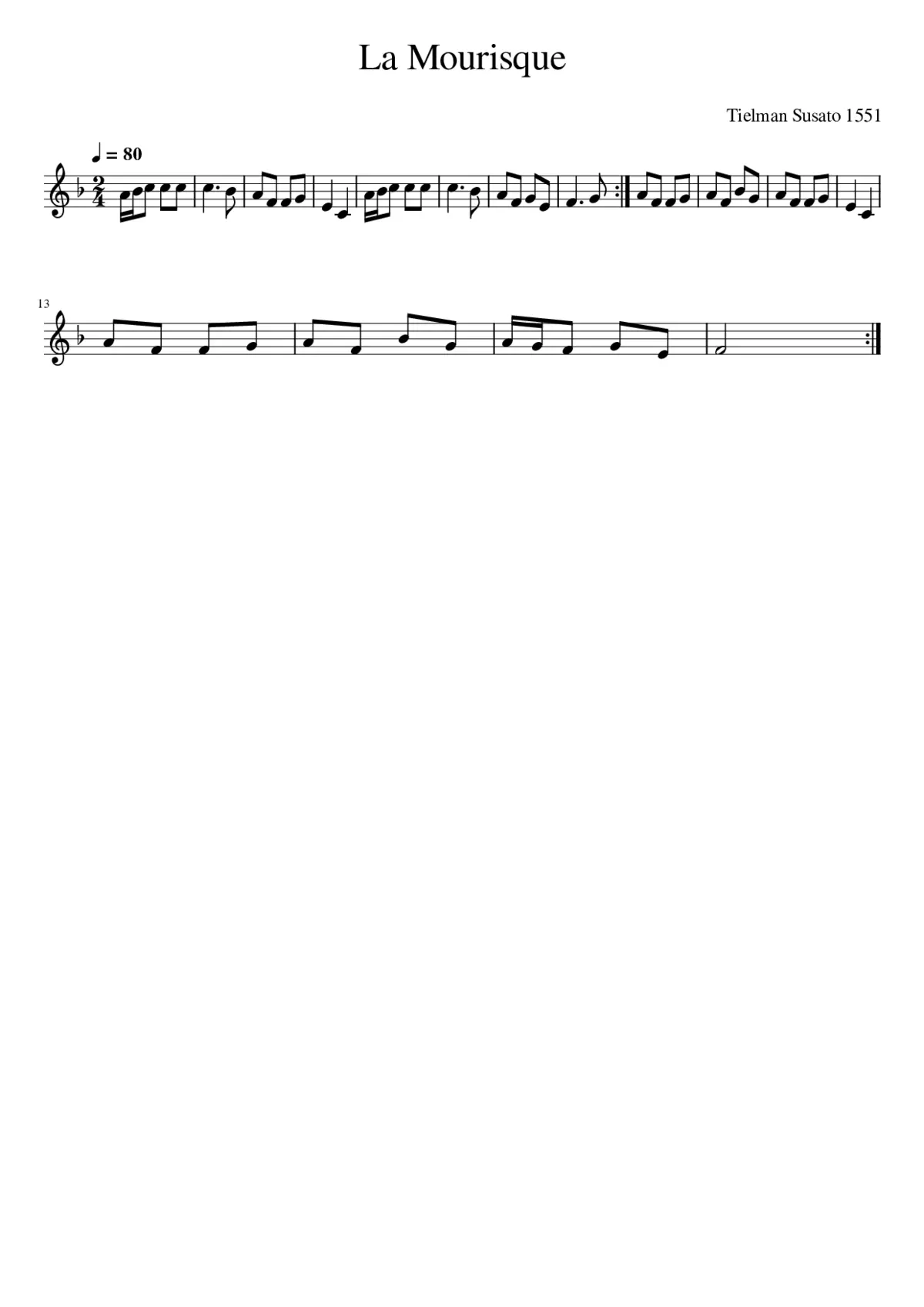 La mourisque - Page 1