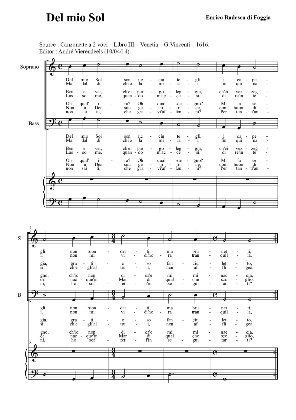 Del mio Sol - Page 1