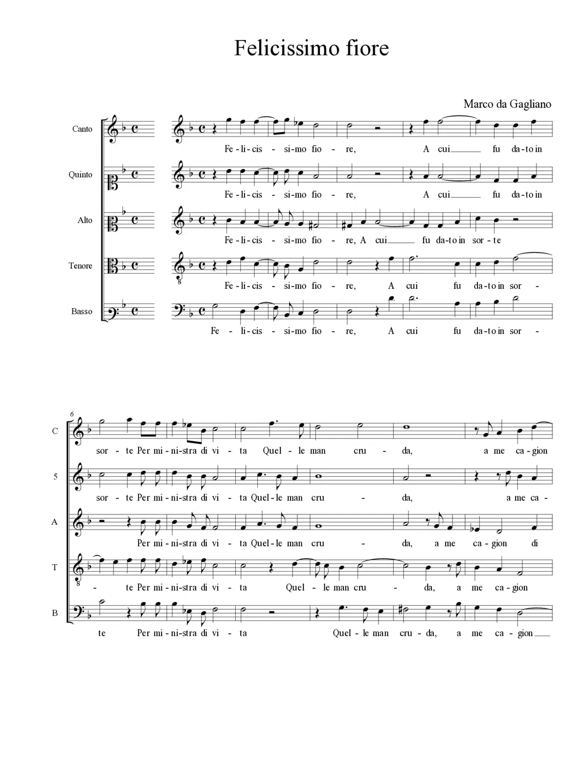Felicissimo fiore - Page 1