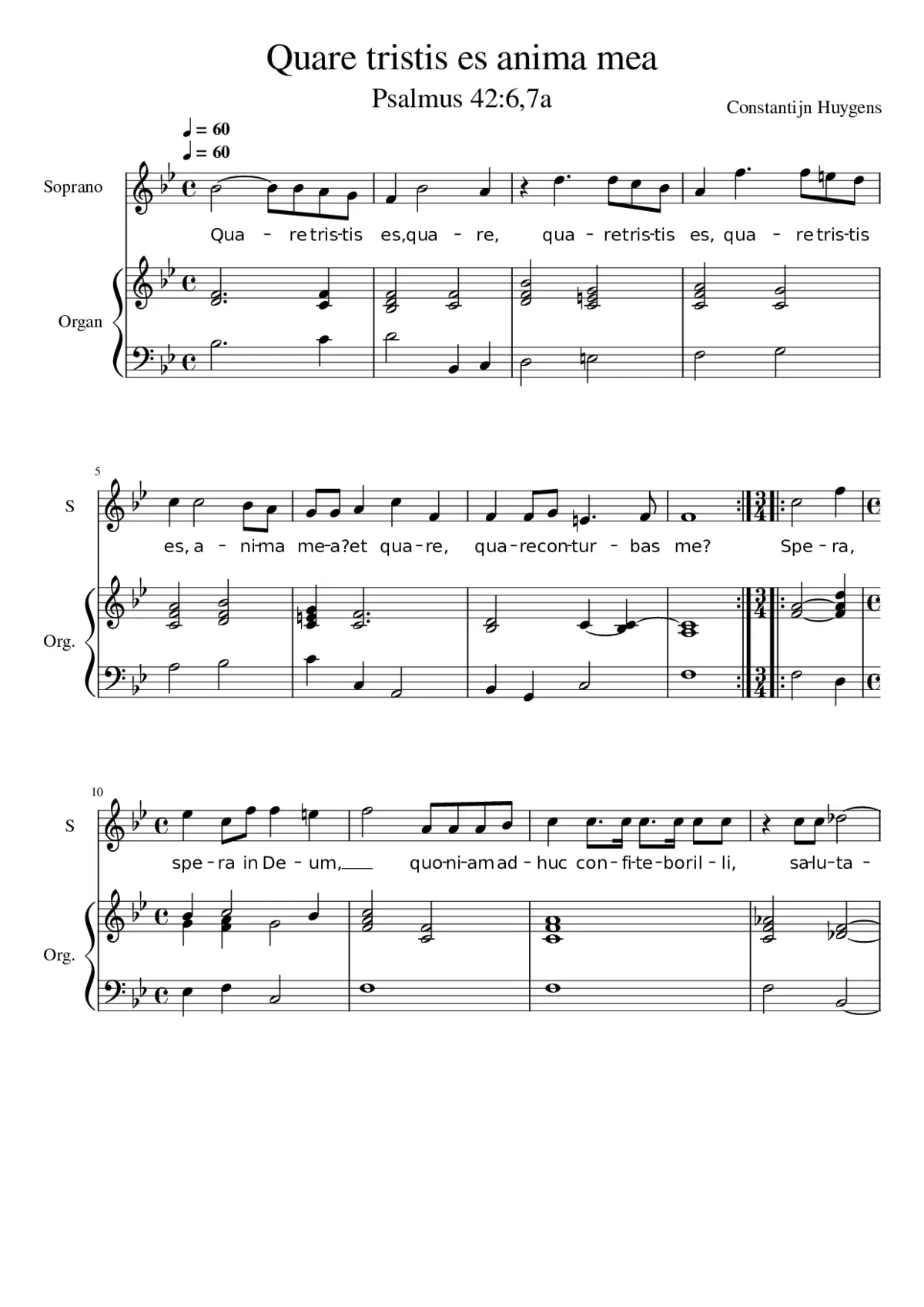 Quare tristis es anima mea - Page 1