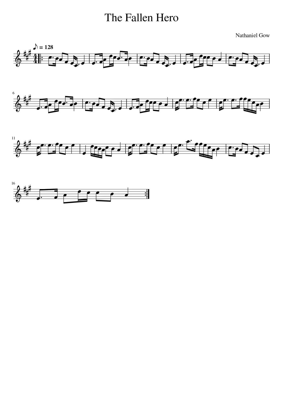 The Fallen Hero - Page 1