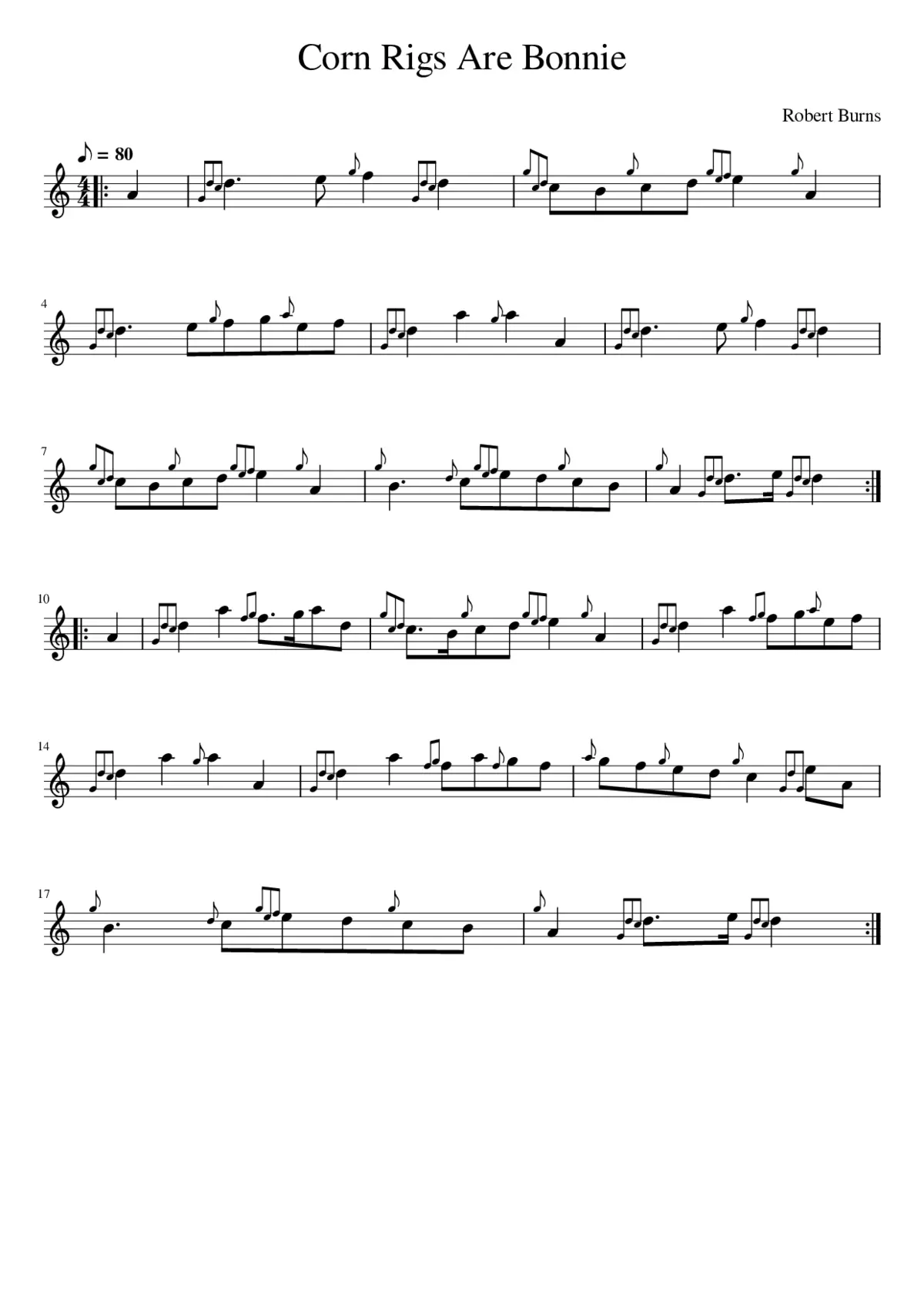 Corn Rigs Are Bonnie - Page 1