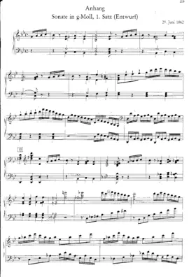 Sonatensatz in G minor