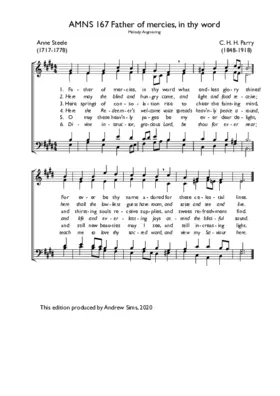 Father of mercies, in thy word