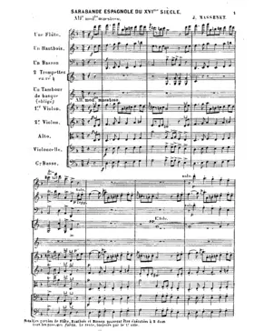 Sarabande espagnole du seizième siècle