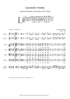 Laudate pueri Op. II, No. 11
