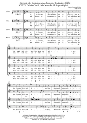 O Jesu Christ, dein Nam der ist