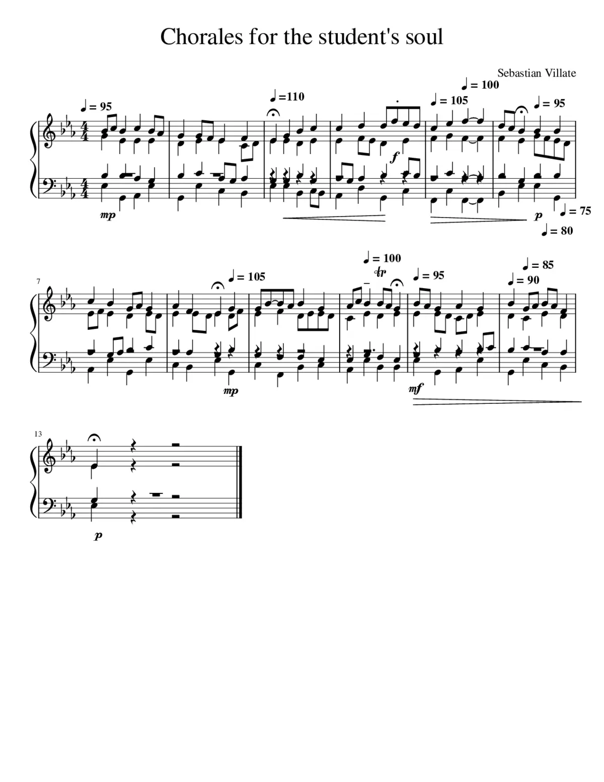 Chorales for the student's soul - Page 1