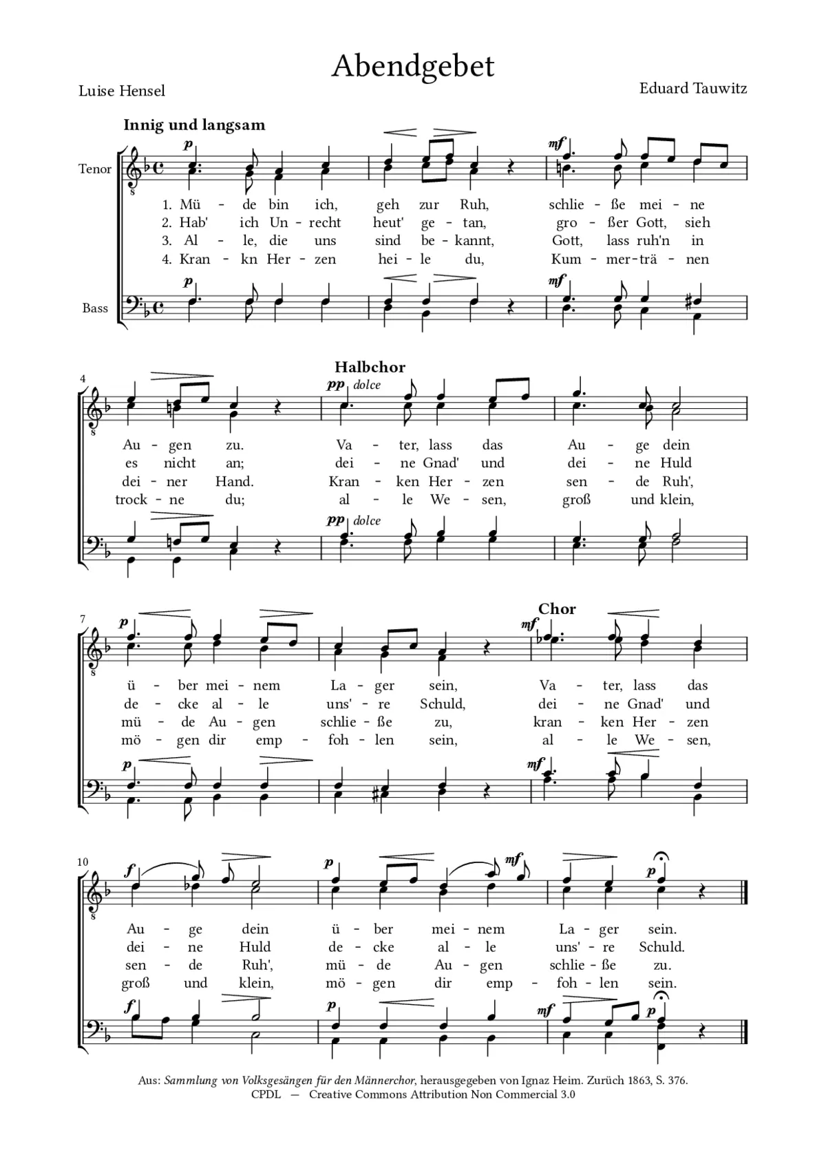 Abendgebet - Page 1