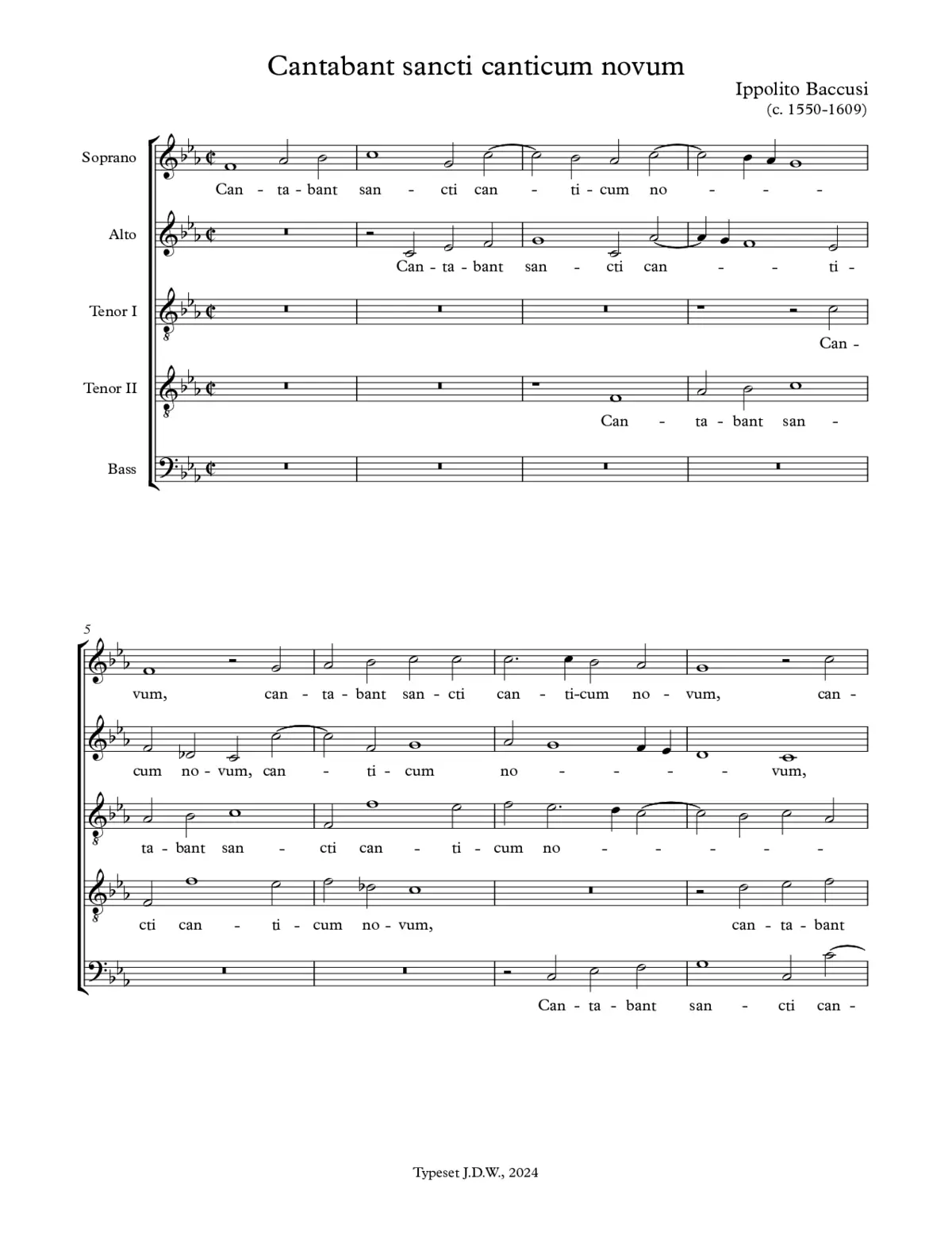 Cantabant sancti - Page 1