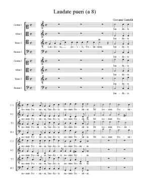 Laudate pueri (a 8)
