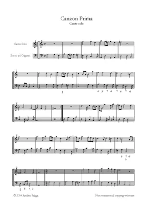 Canzon à canto solo