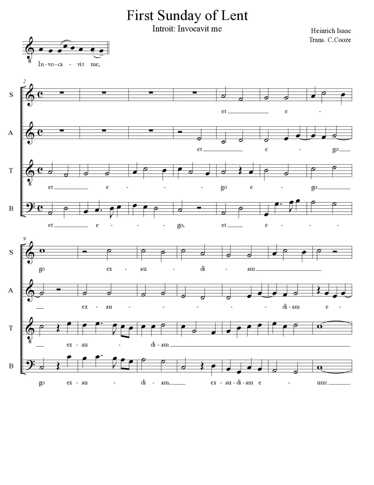 Invocabit me - Page 1