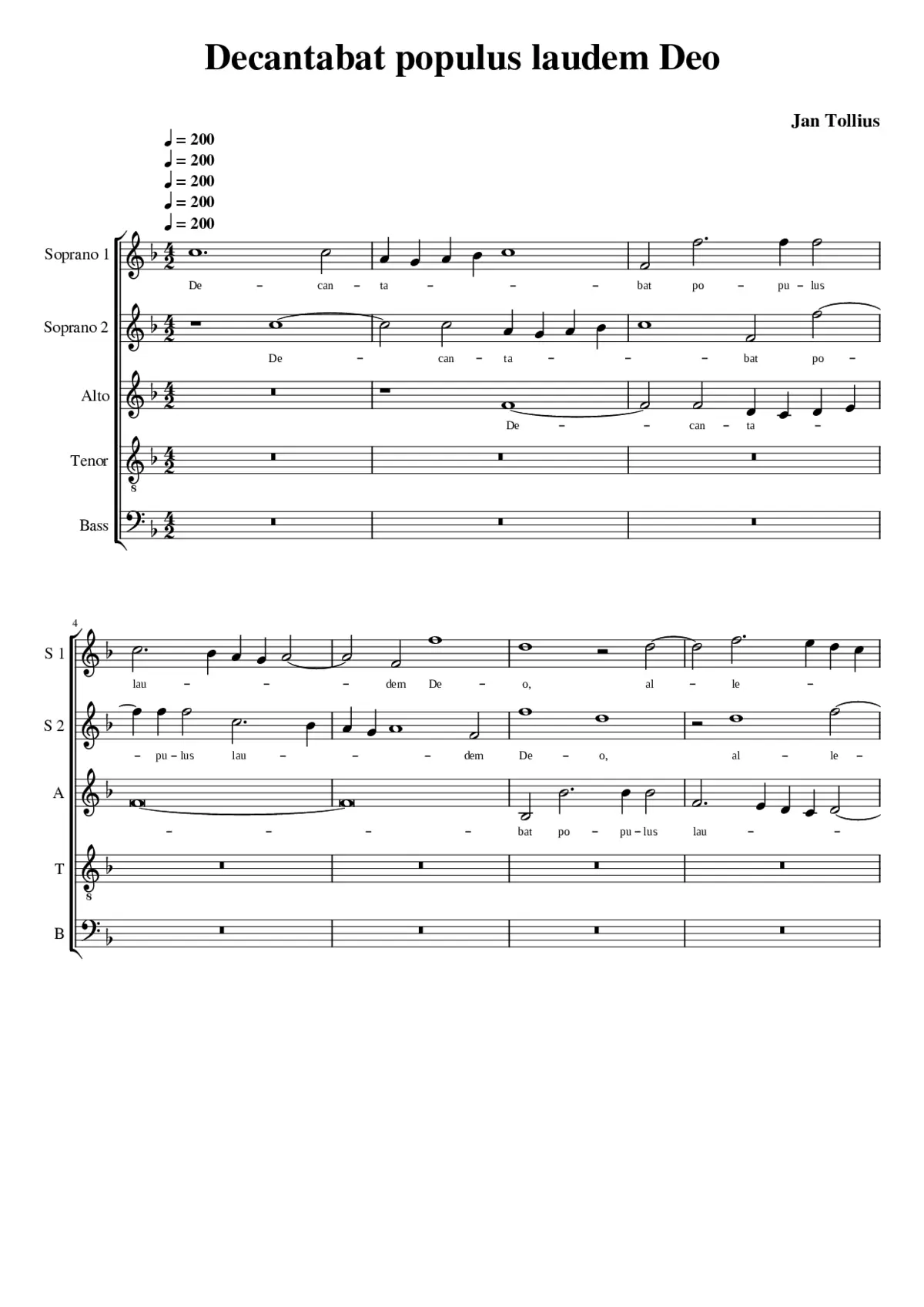 Decantabat populus laudem Deo - Page 1