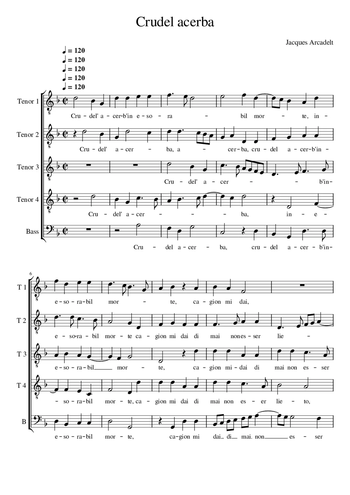Crudel acerba - Page 1