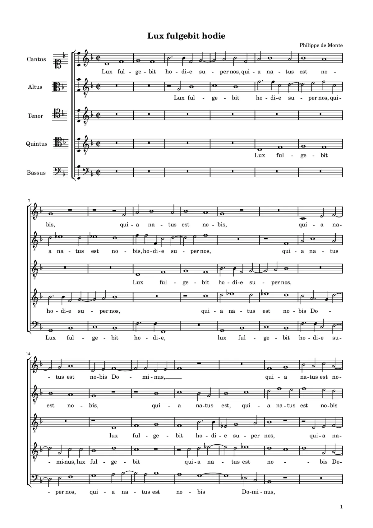 Lux fulgebit hodie - Page 1