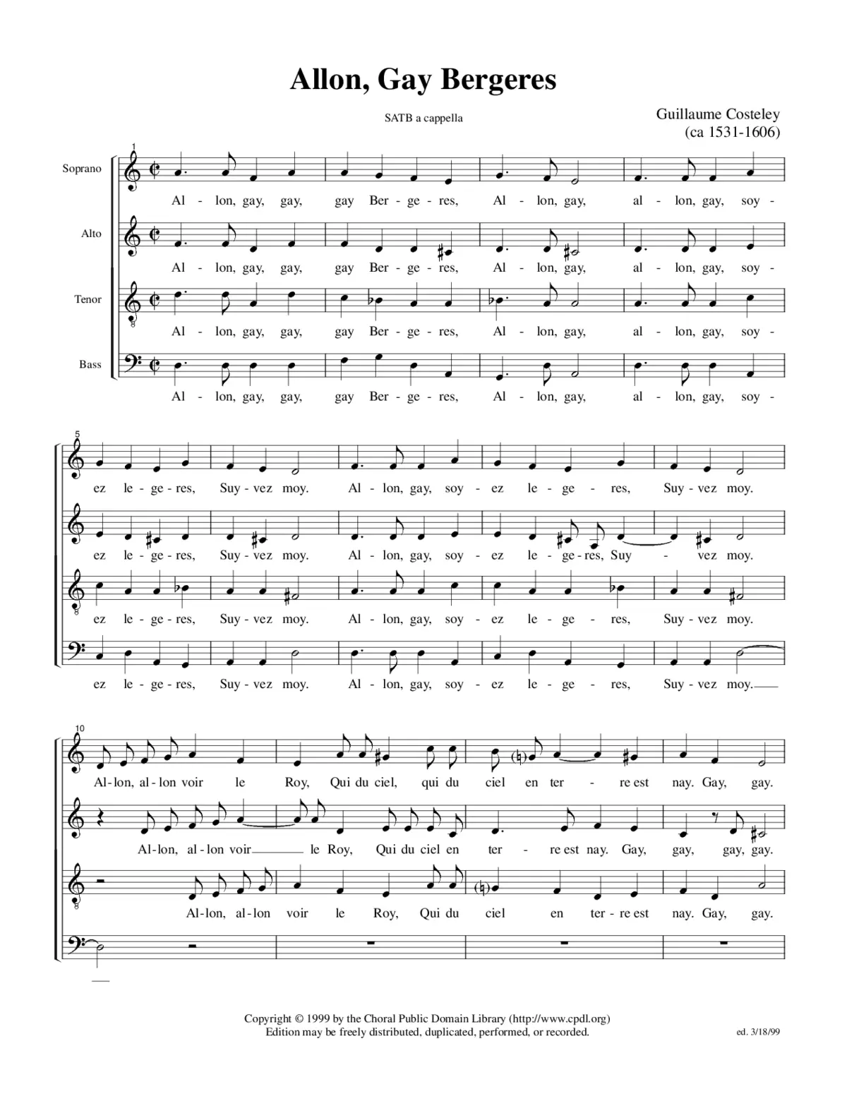 Allon, gay bergeres - Page 1