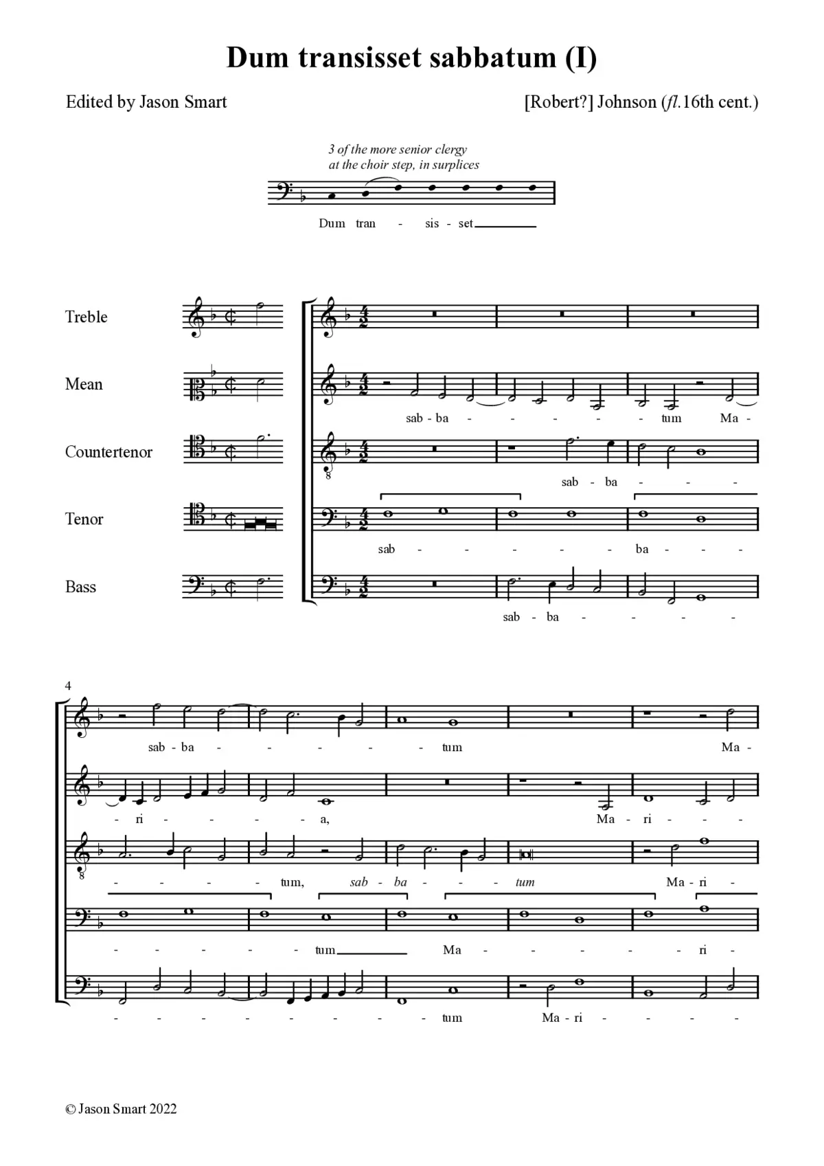 Dum transisset Sabbatum a 5 - Page 1