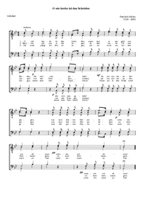 O wie herbe ist das Scheiden