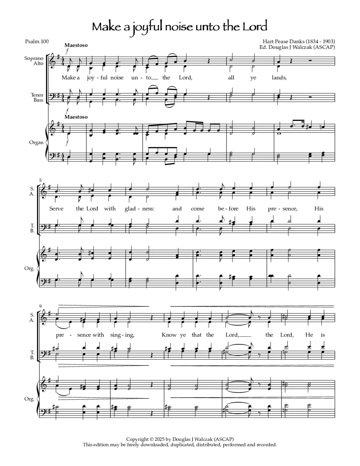 Make a joyful noise unto the Lord - Page 1