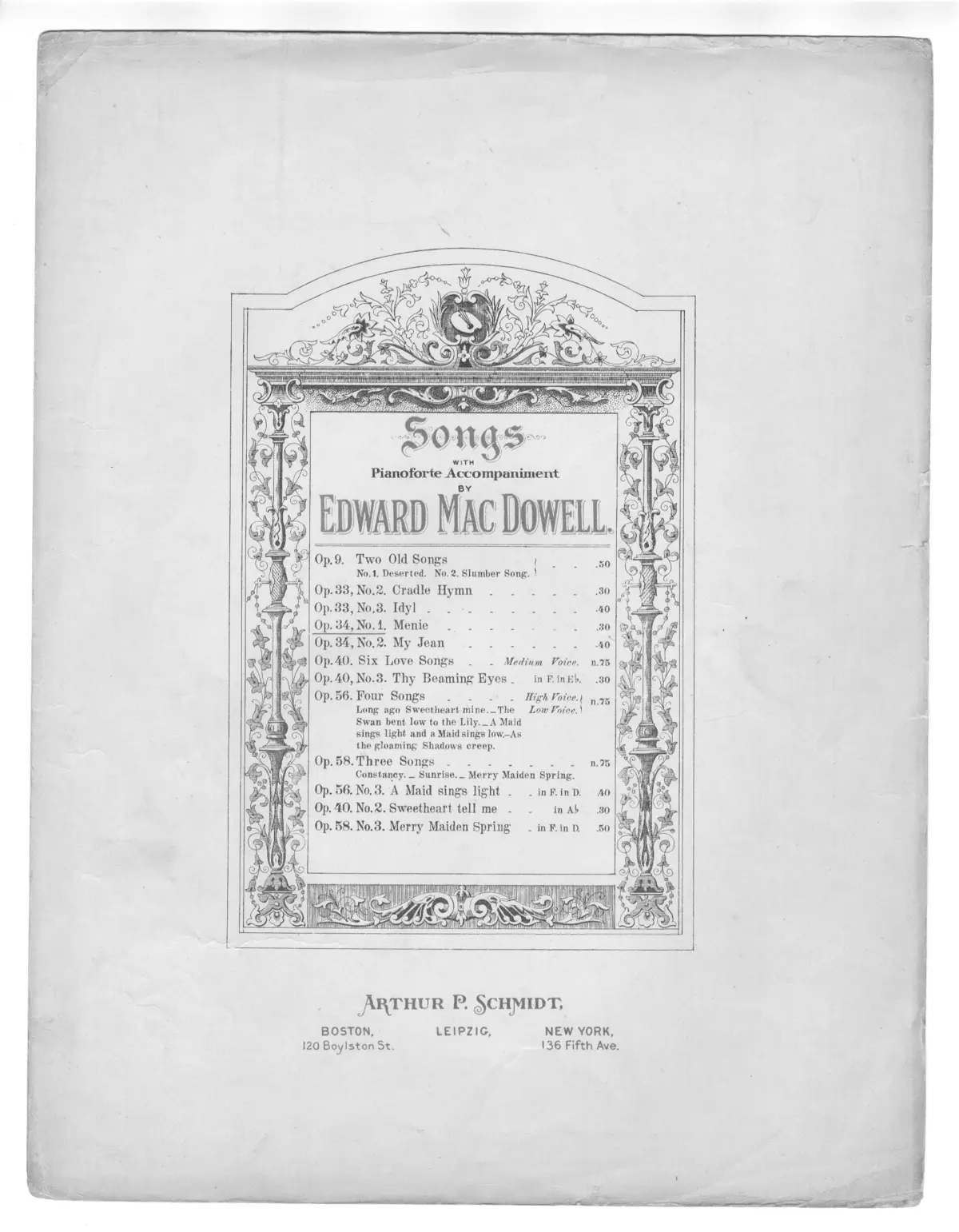 Two Songs - Page 1