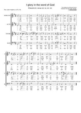 I glory in the word of God