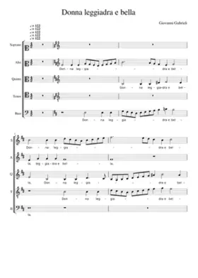 Donna leggiadra e bella