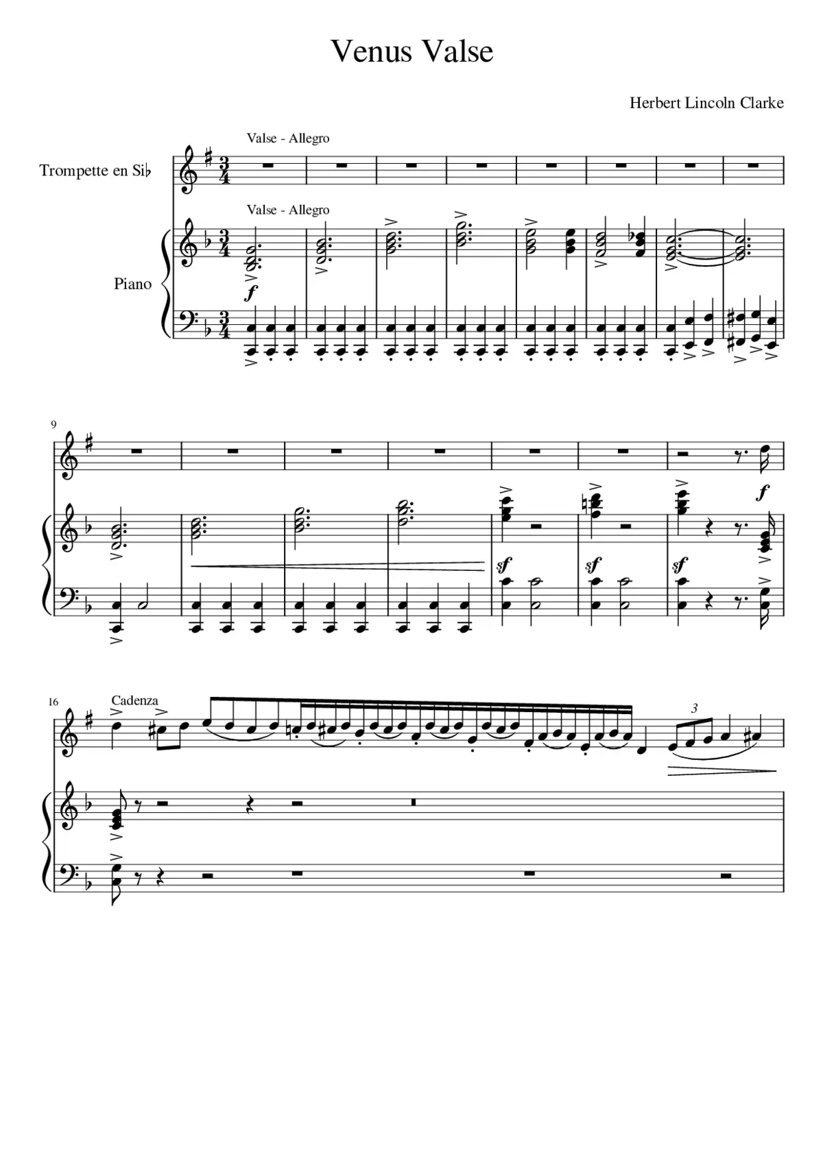 Venus Valse - Page 1