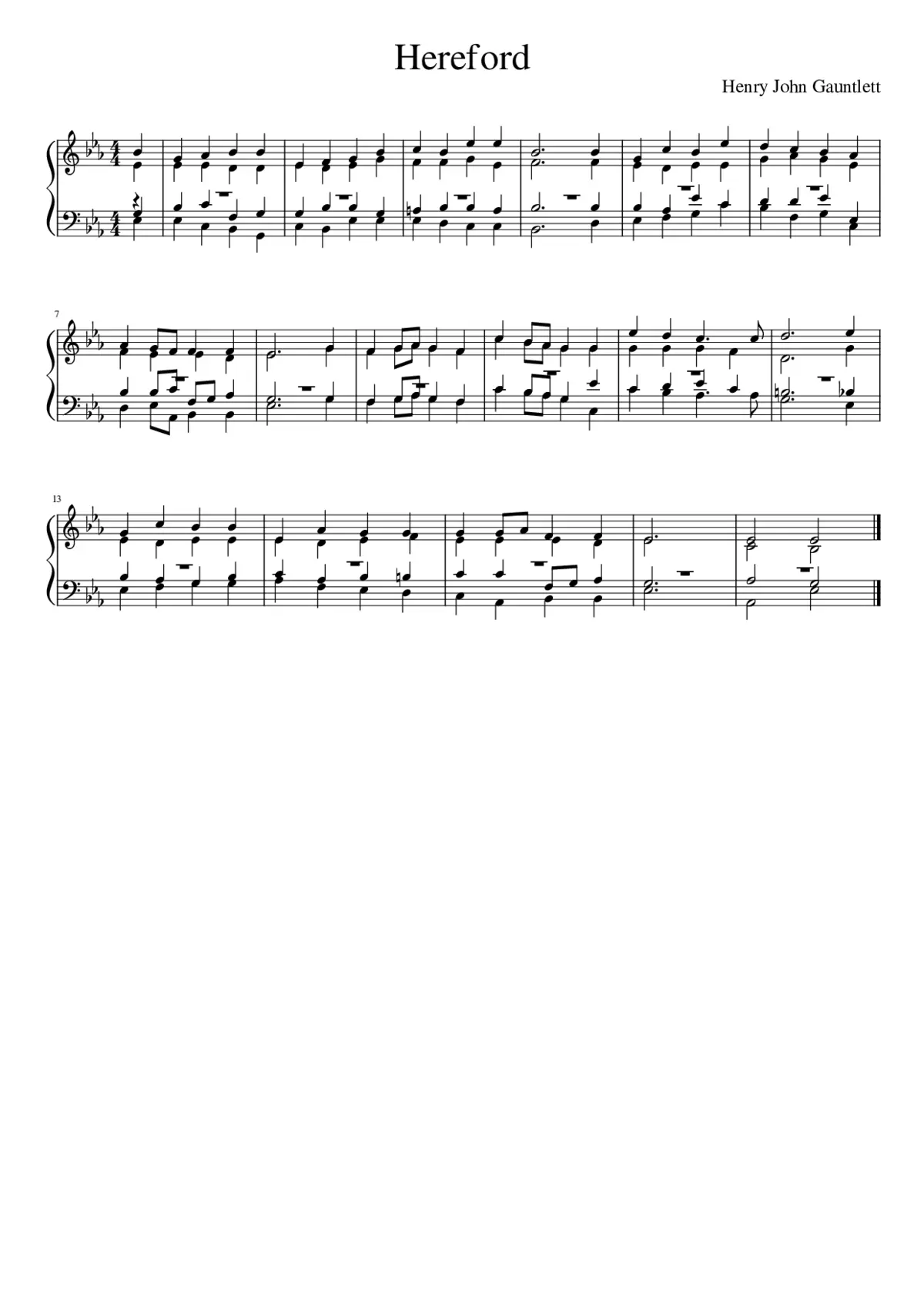 HEREFORD (Gauntlett) - Henry J. Gauntlett - Page 1