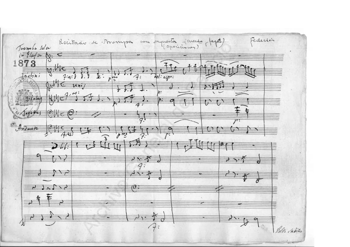 3 Recitados de trompa - Page 1