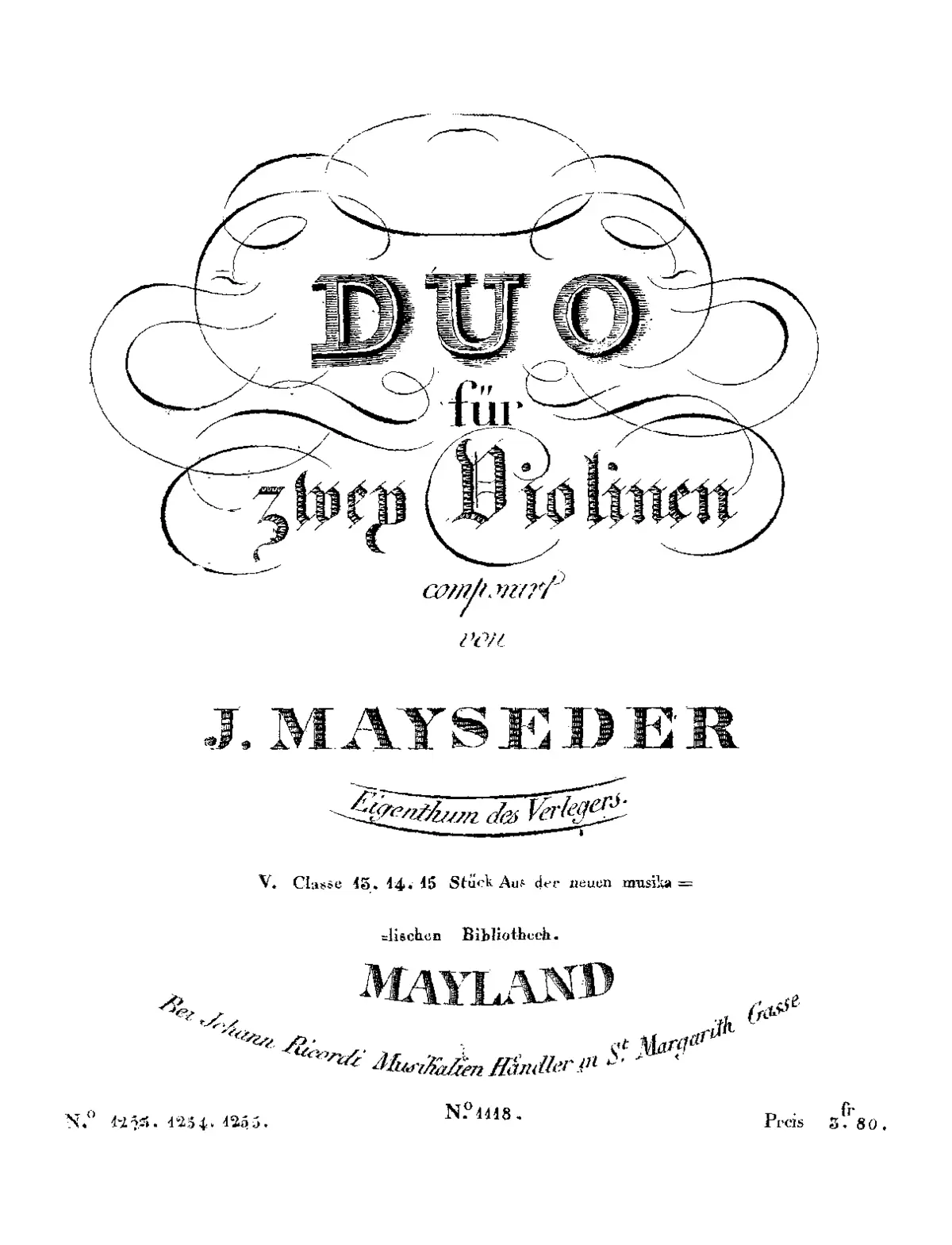 3 Duos for 2 Violins - Page 1