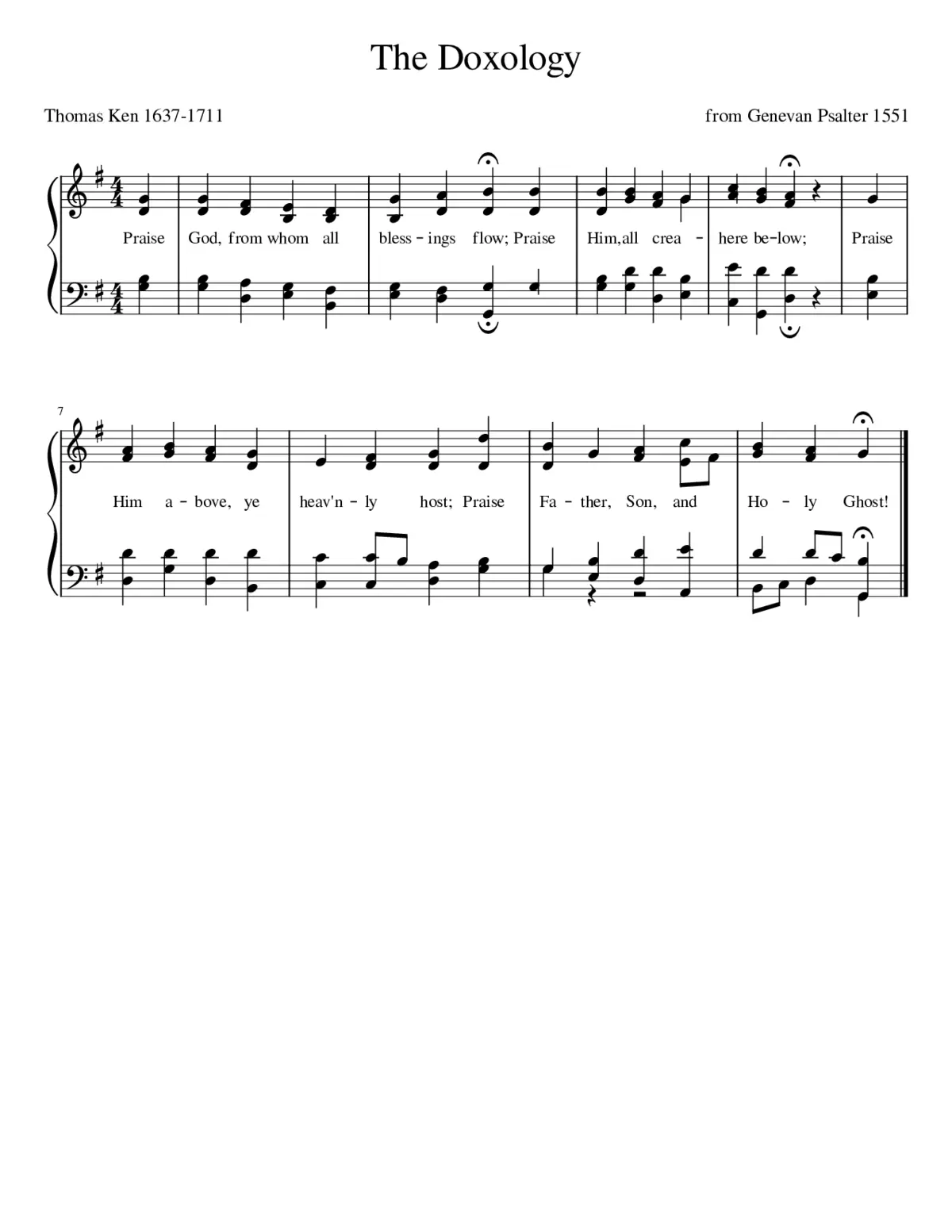 doxology - Page 1