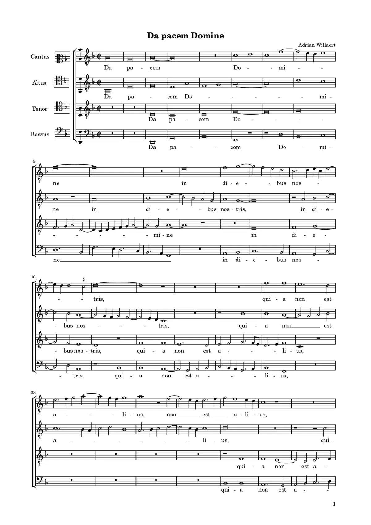 Da pacem Domine - Page 1