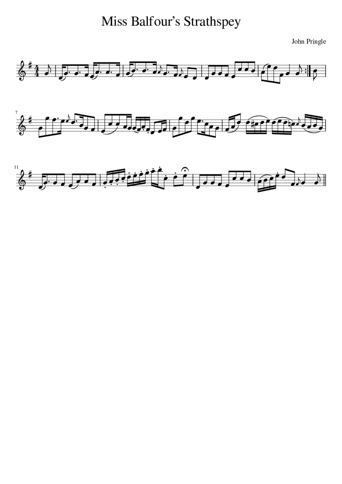 Miss Balfours Strathspey - Page 1