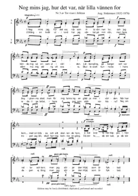 Nog mins jag, hur det var, när som lilla vännen for