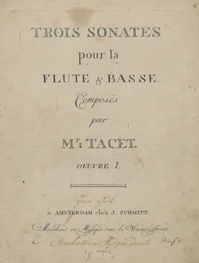 3 Flute Sonatas, Op.1