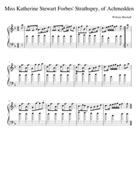 Miss Katherine Stewart Forbes' Strathspey of Achmedden