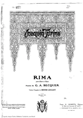 Rima pour chant et piano