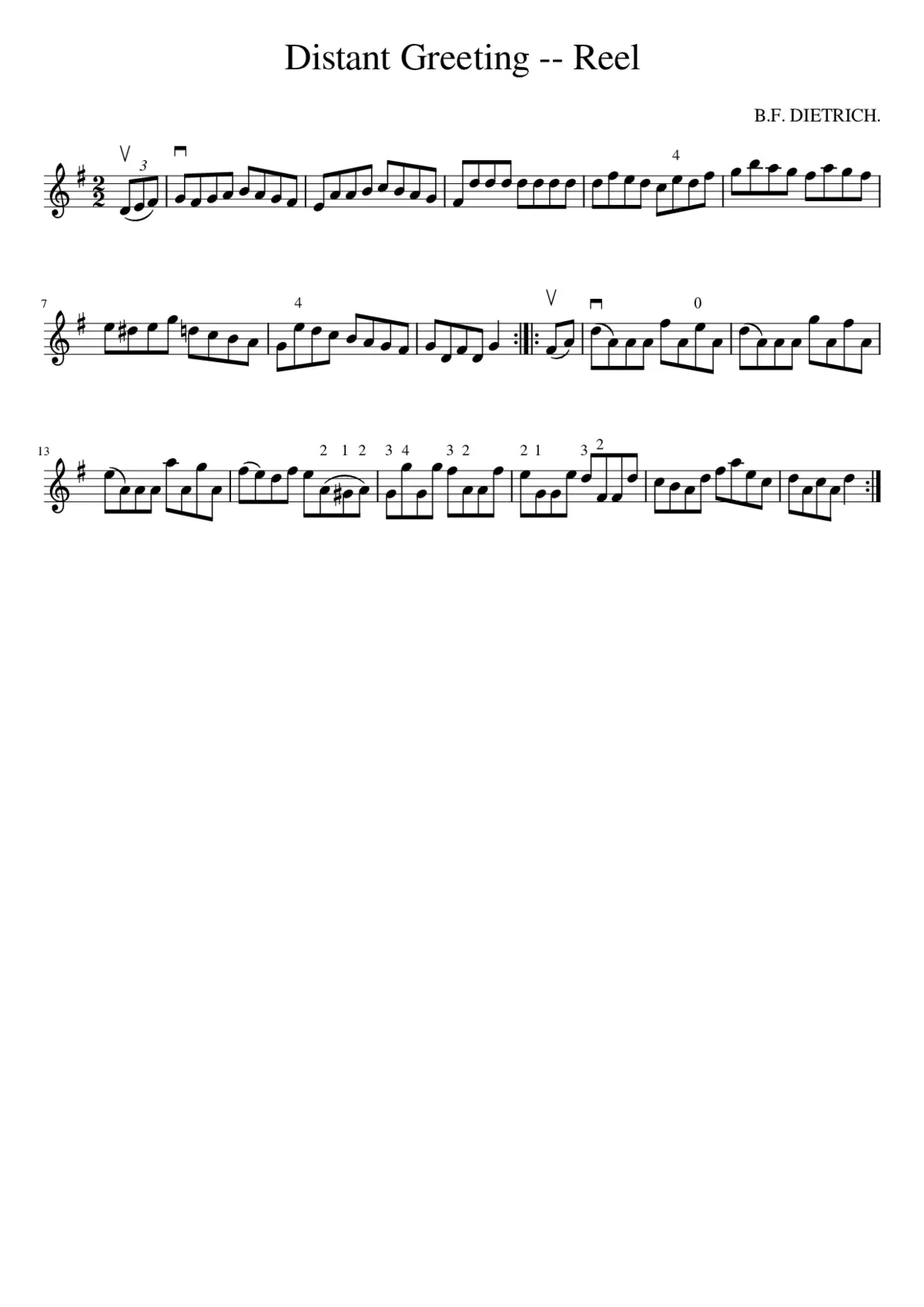 Distant Greeting -- Reel - Page 1