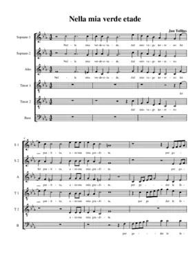 Nella mia verde etade