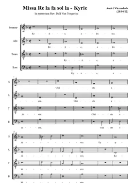 Missa re la fa sol la