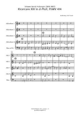 Ricercar XIV in d-Moll