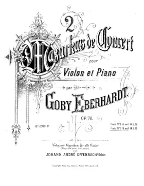 2 Mazurkas de Concert