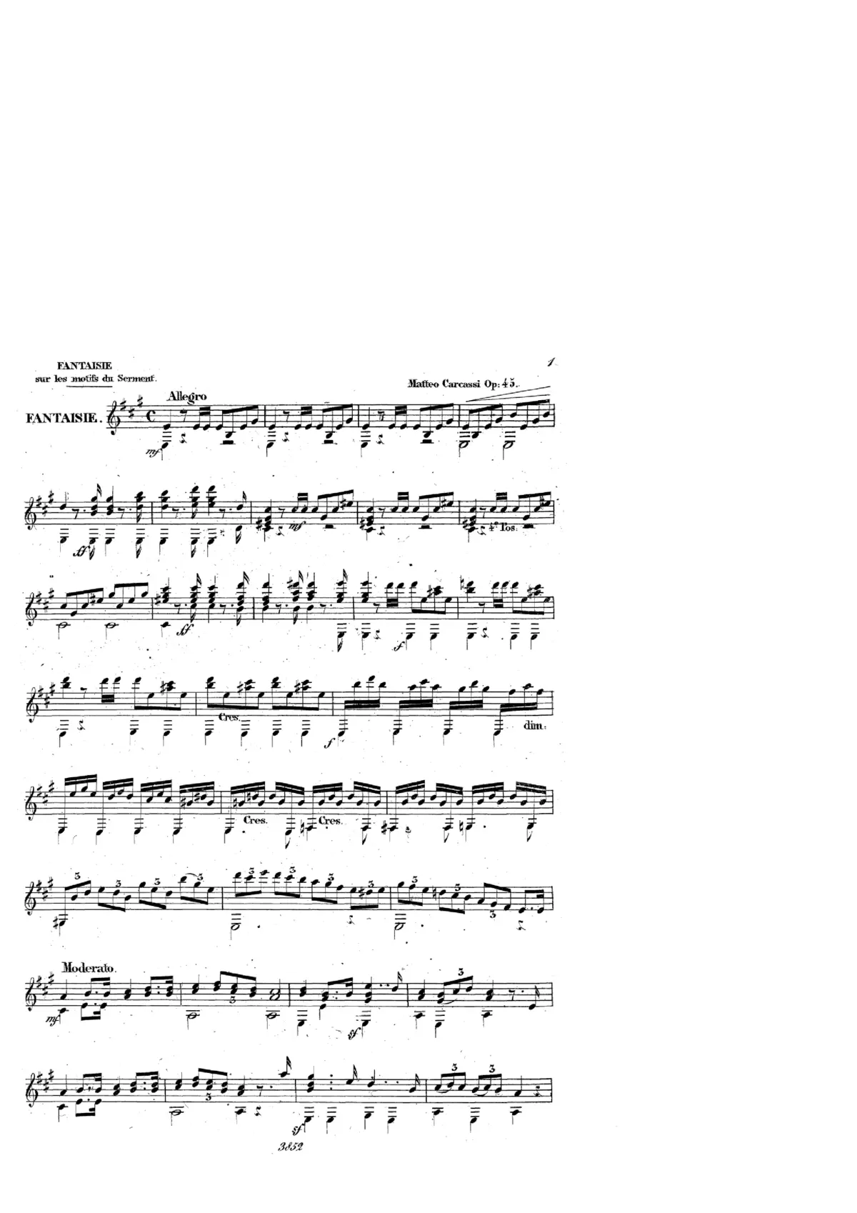 Fantaisie sur les Motifs du 'Serment', Op.45 - Page 1