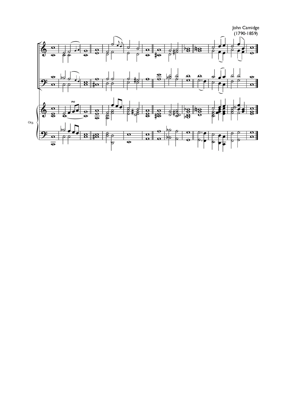 Double chant in C major VI - Page 1