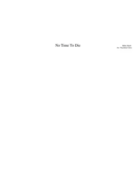 No Time To Die