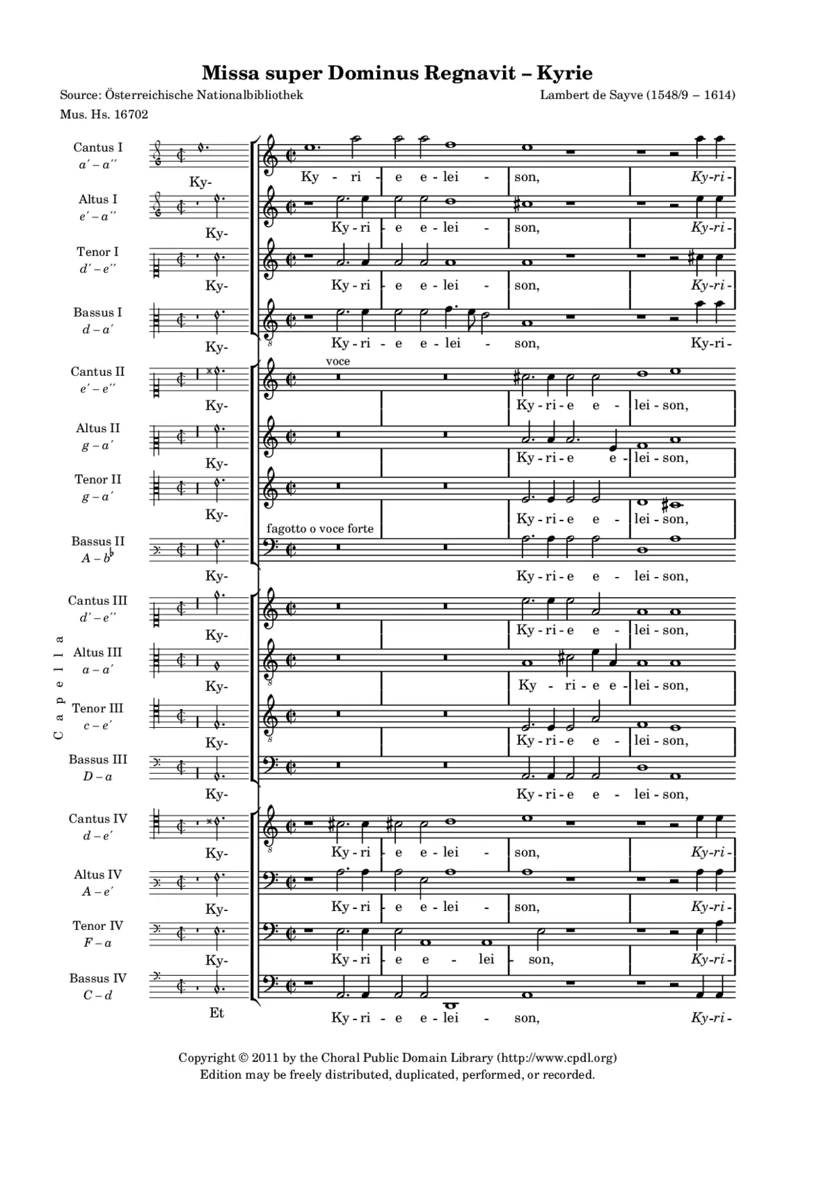 Missa Dominus regnavit - Page 1